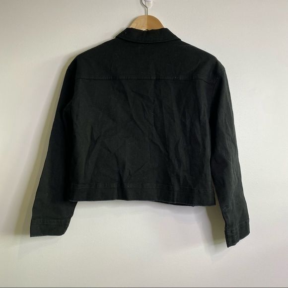 TINSEL Stretch Cotton Workwear Jacket small black - Picture 6 of 7